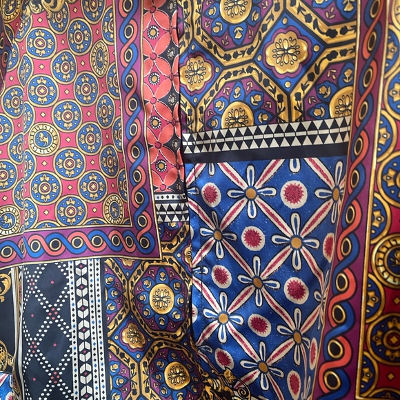 Urban Behaviour Scarf Print Bomber Jacket - Picture 3 of 12